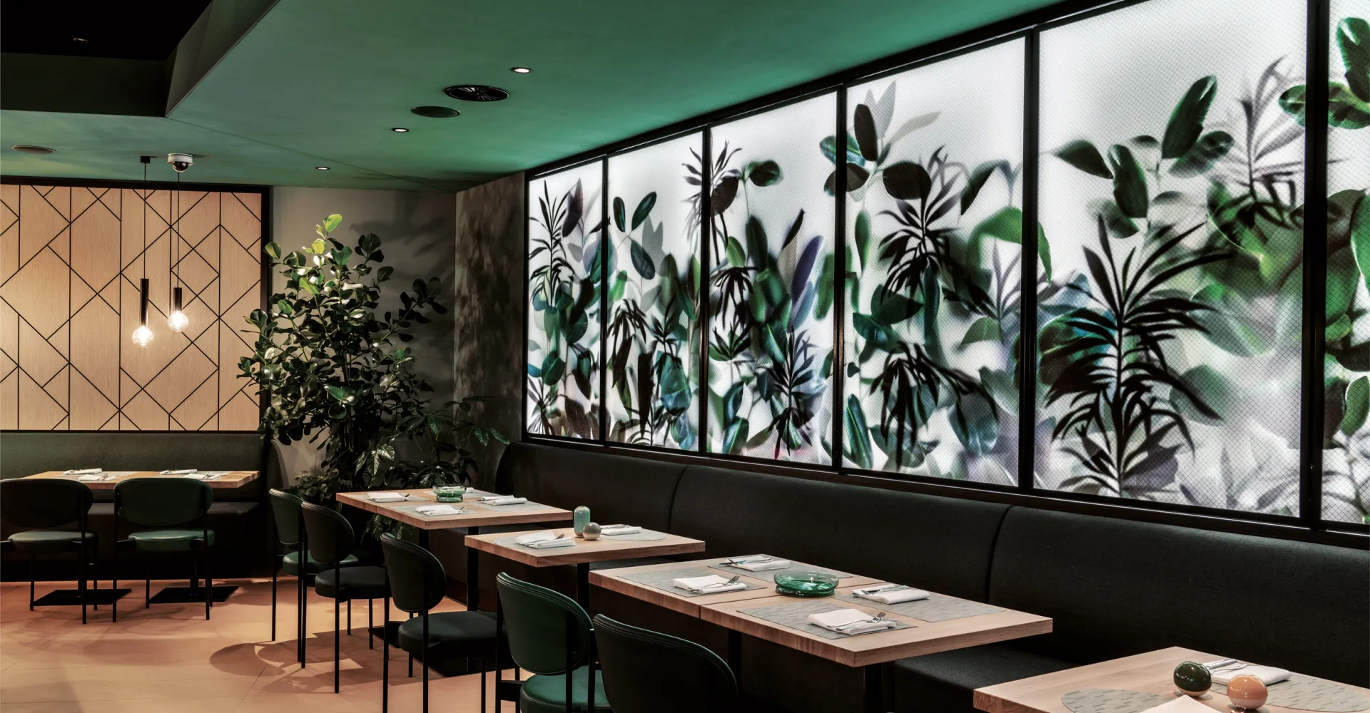 View of the café at the Sorell Hotel St. Peter