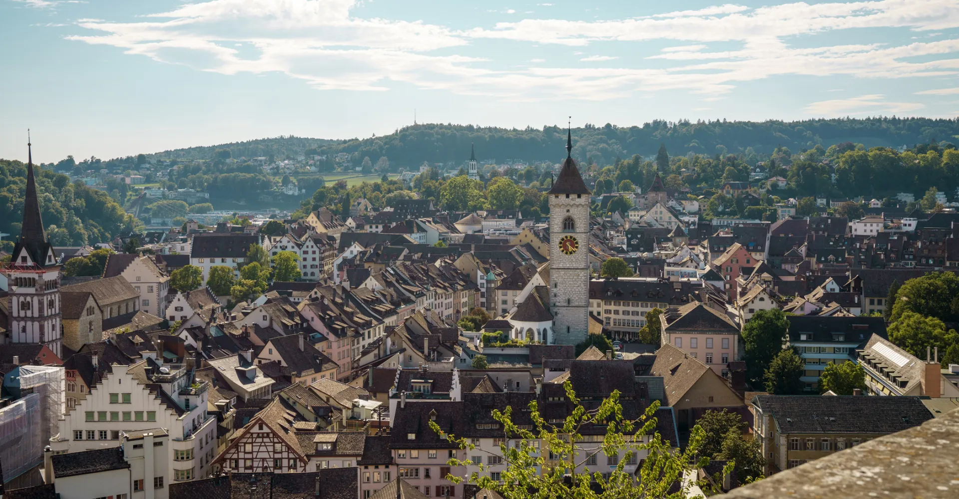 View over the city of Schaffhausen