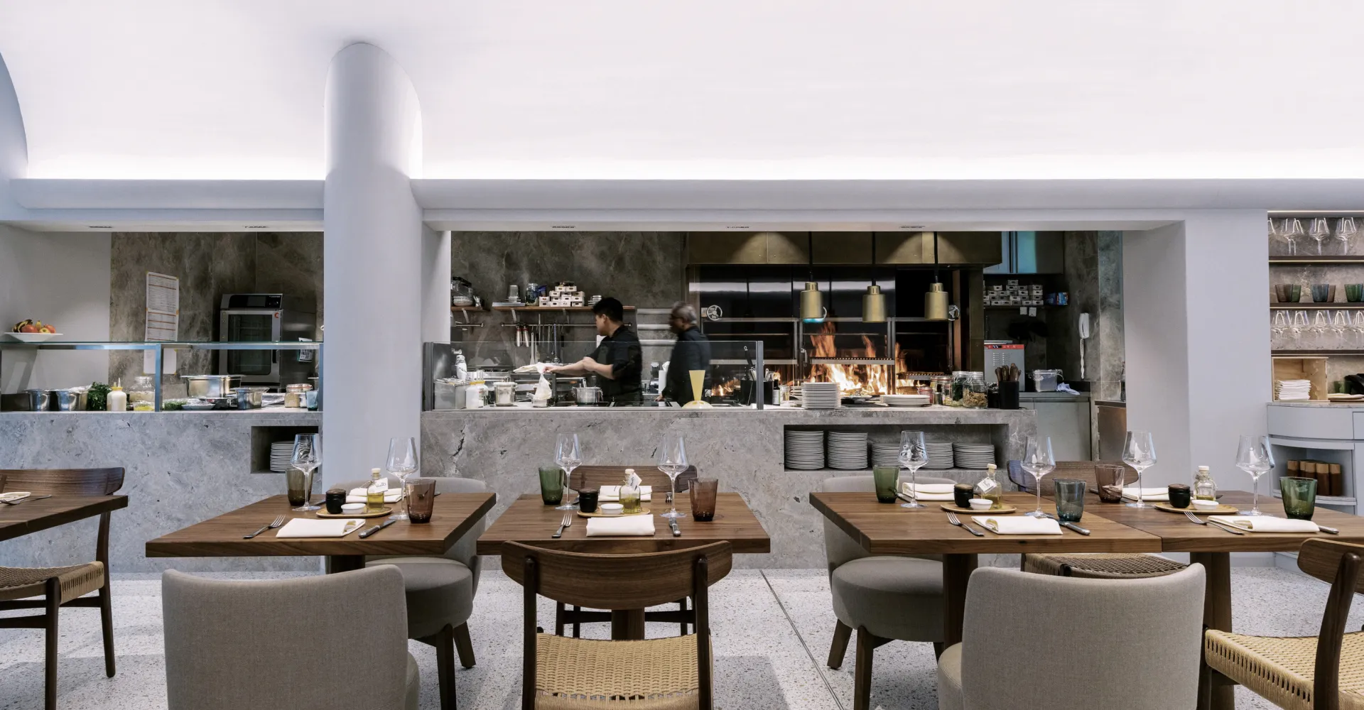 Aufnhame der Einrichtung des Restaurant Enjas