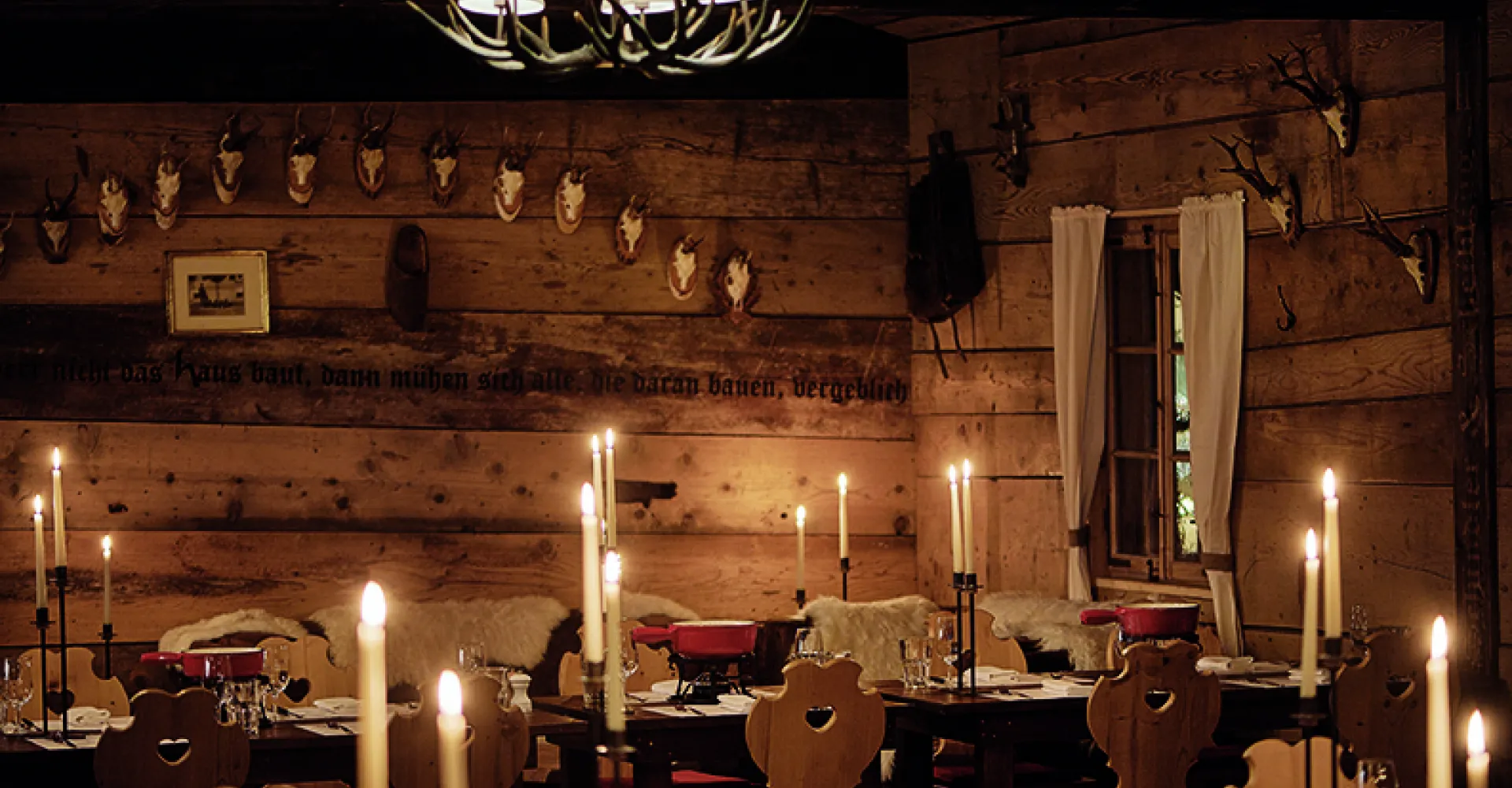 Interior view of the Chalet Züriberg