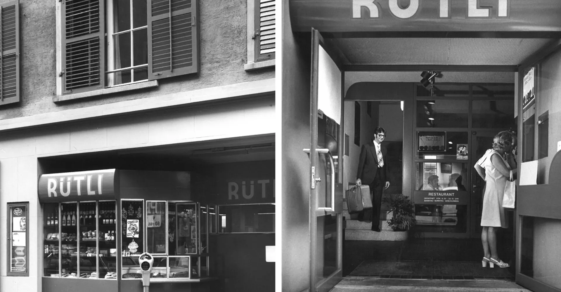 Historical picture of a hotel in Zurich