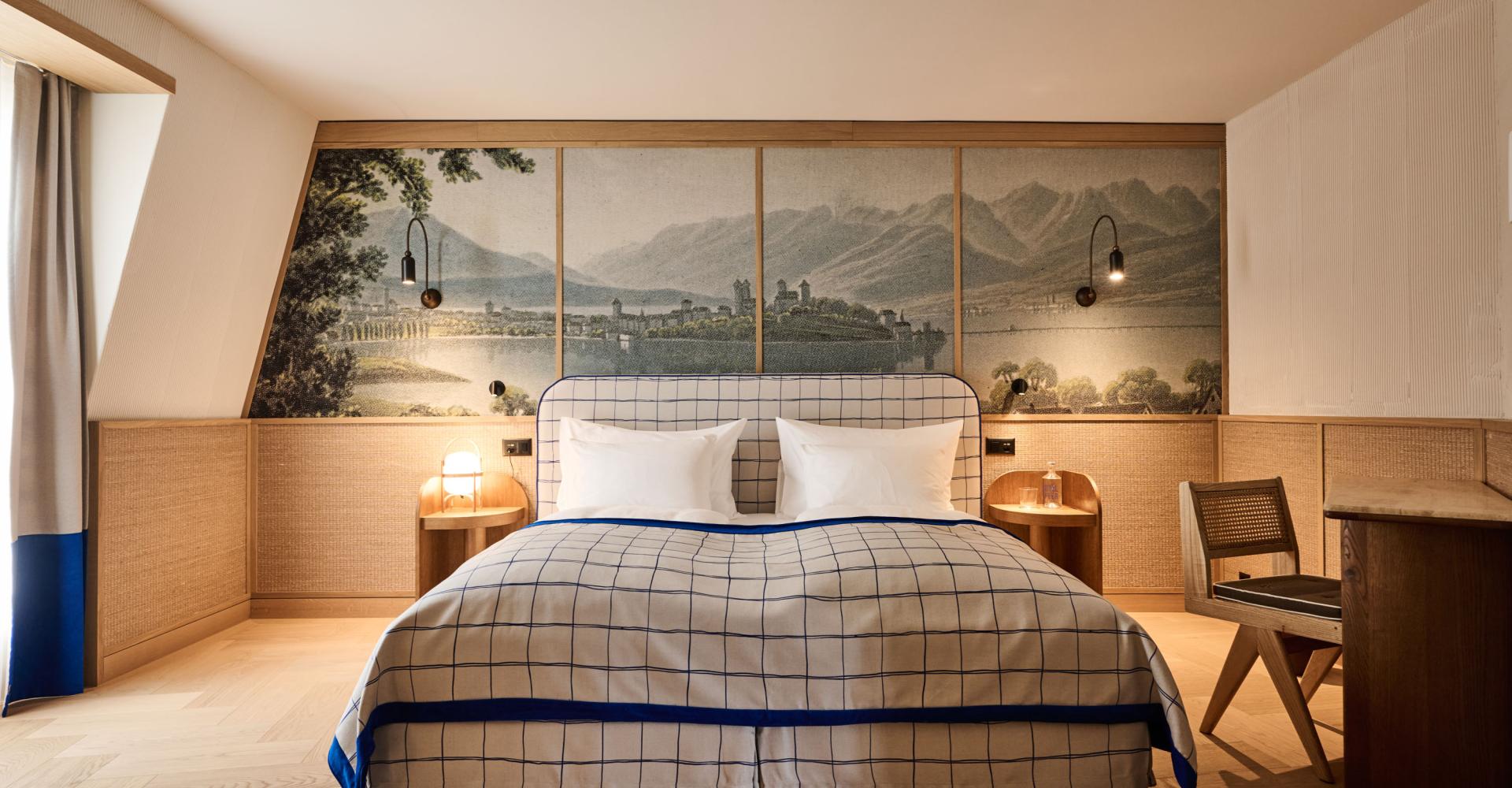 Bett in der Junior Suite