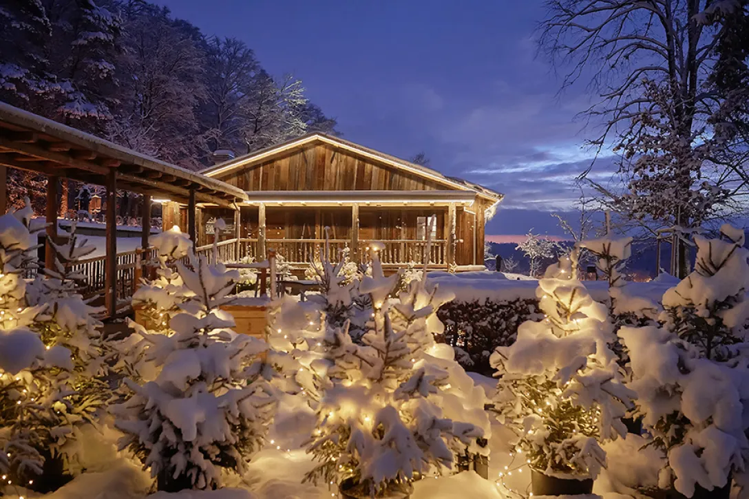 Aufnahme des Chalet Züribergs von aussen