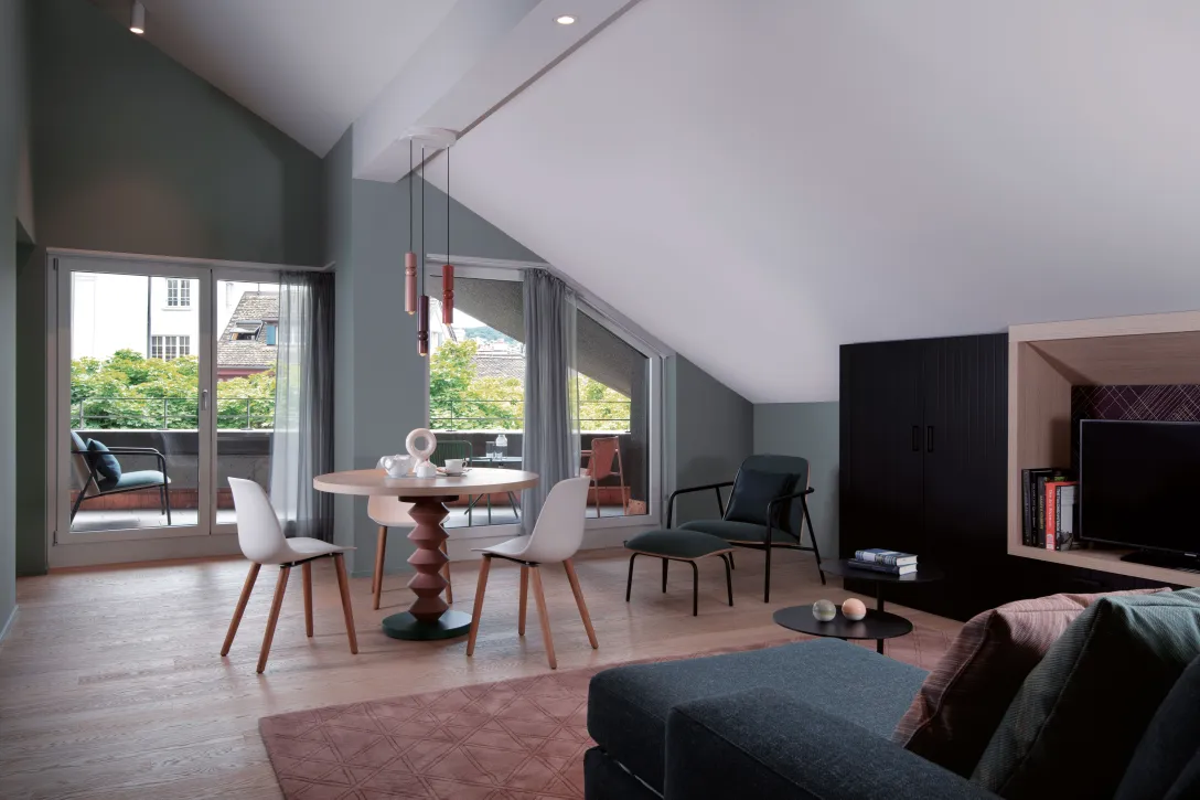 Sorell Hotel St. Peter 3-room apartment with sitting area and balcony