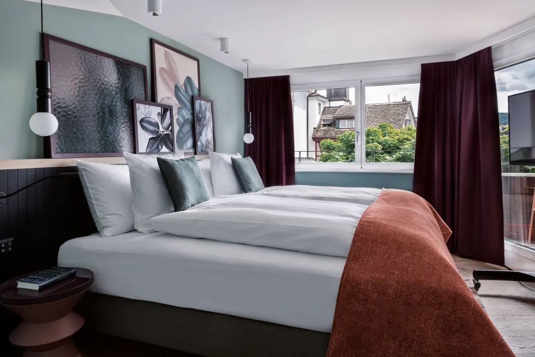 Sorell Hotel St. Peter Suite Bedroom with a view