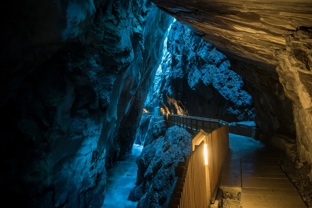Tamina Schlucht in der Nacht