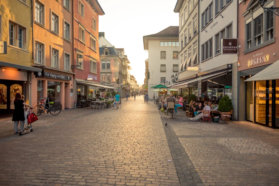 Gasse in der Altstadt von Winterthur