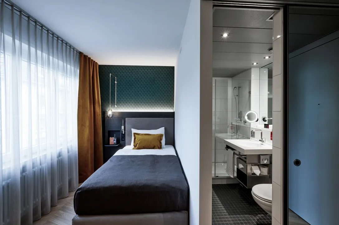 Standard Einzelzimmer im Sorell Hotel Seefeld in Zürich