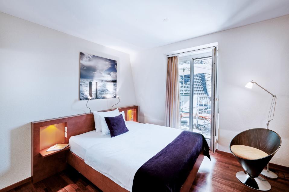 Sorell Hotel Speer Deluxe Doppelzimmer King Sitzecke