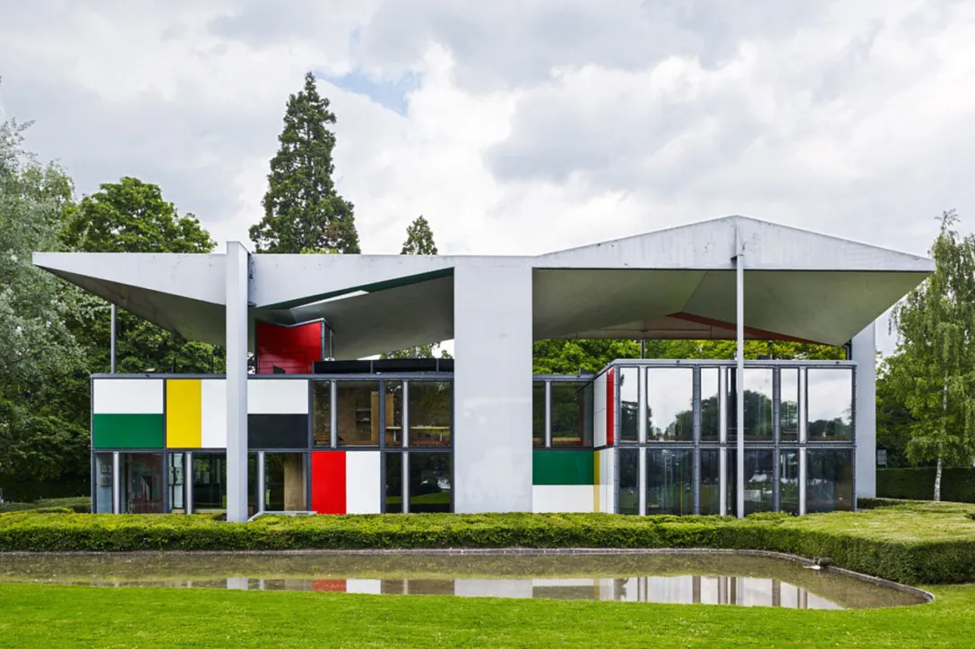 Gebäude vom Kunstmuseum Pavillon le Corbusier
