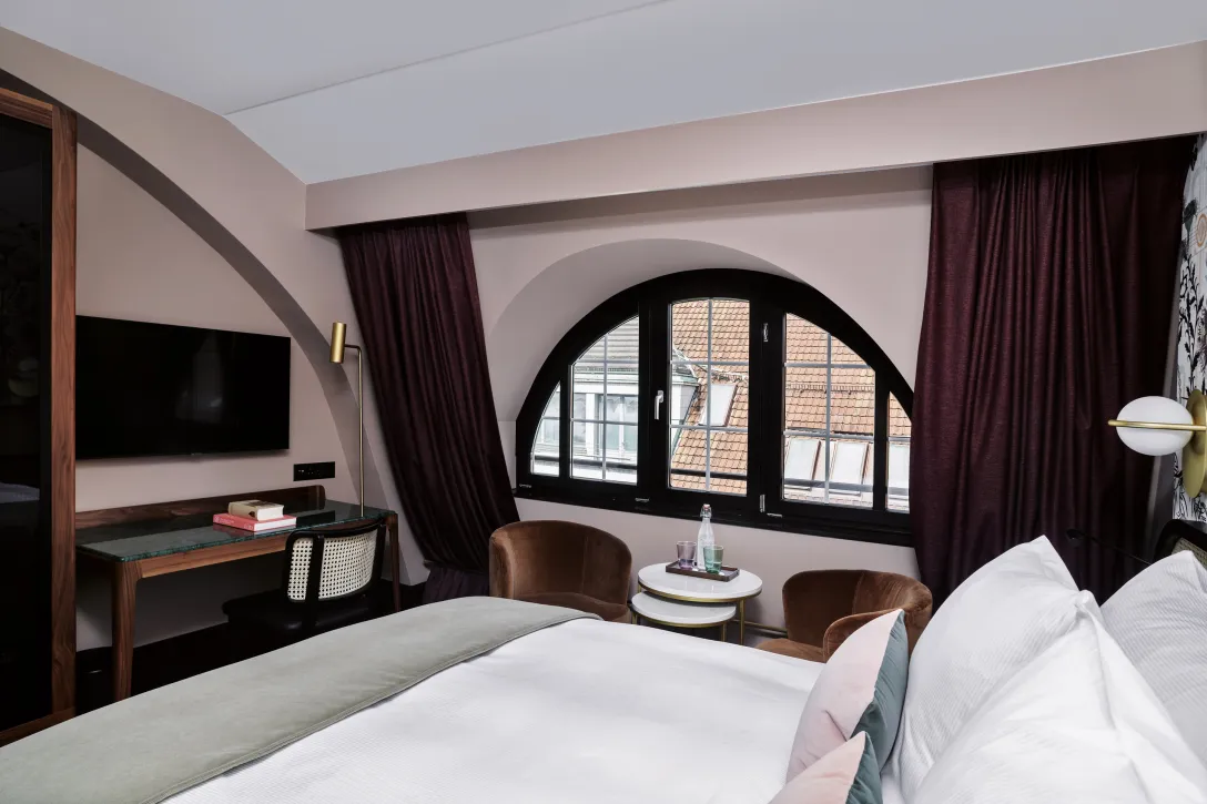 View from the window of the suite at Hotel Seidenhof