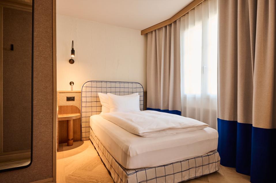 Standard Einzelzimmer im Hotel Speer Bett