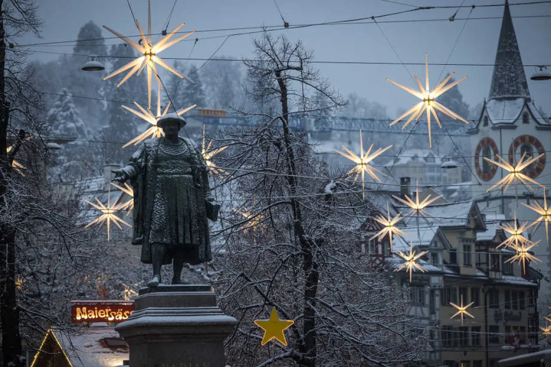 Adventsbeleuchtung in St. Gallen