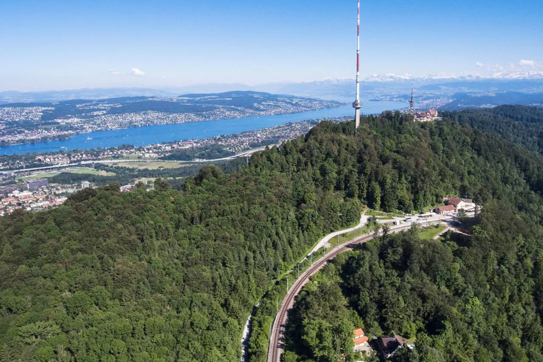 Uetliberg with observation tower