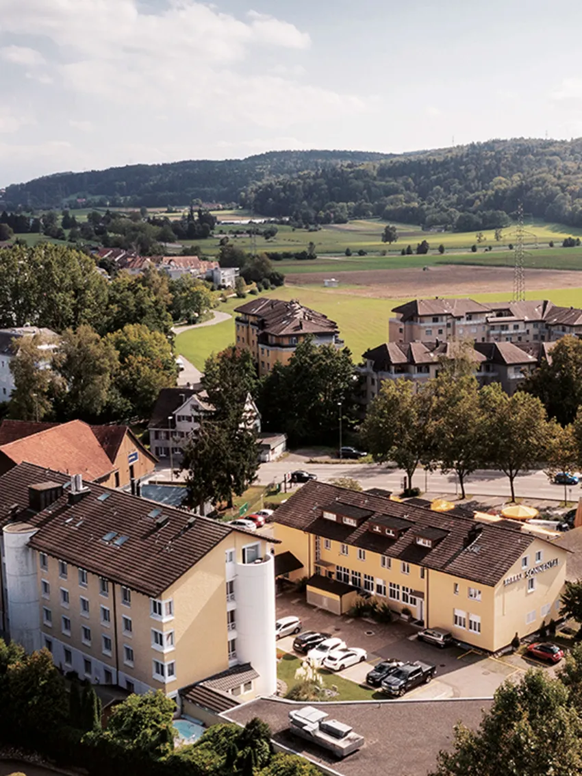 Aerial view of the Sorell Hotel Sonnetal