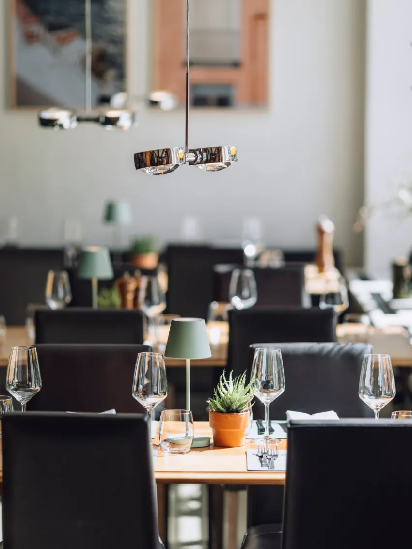 Tables at restaurant SOL