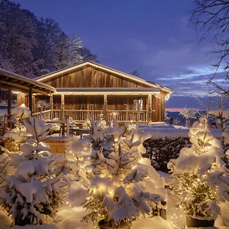 Aufnahme des Chalet Züribergs von aussen