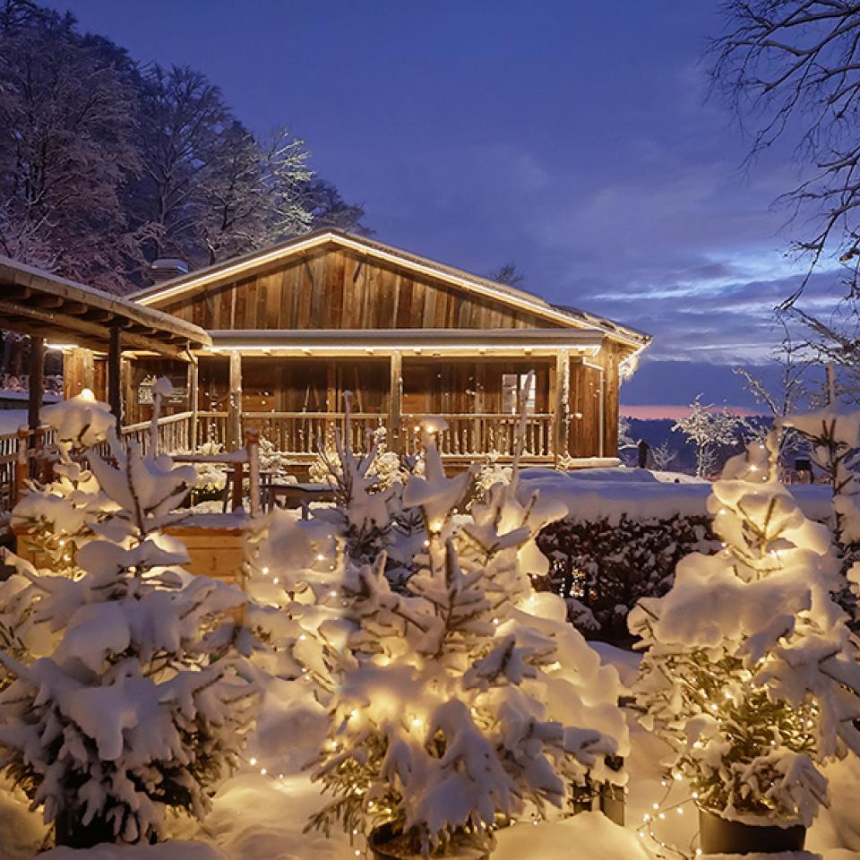 Aufnahme des Chalet Züribergs von aussen