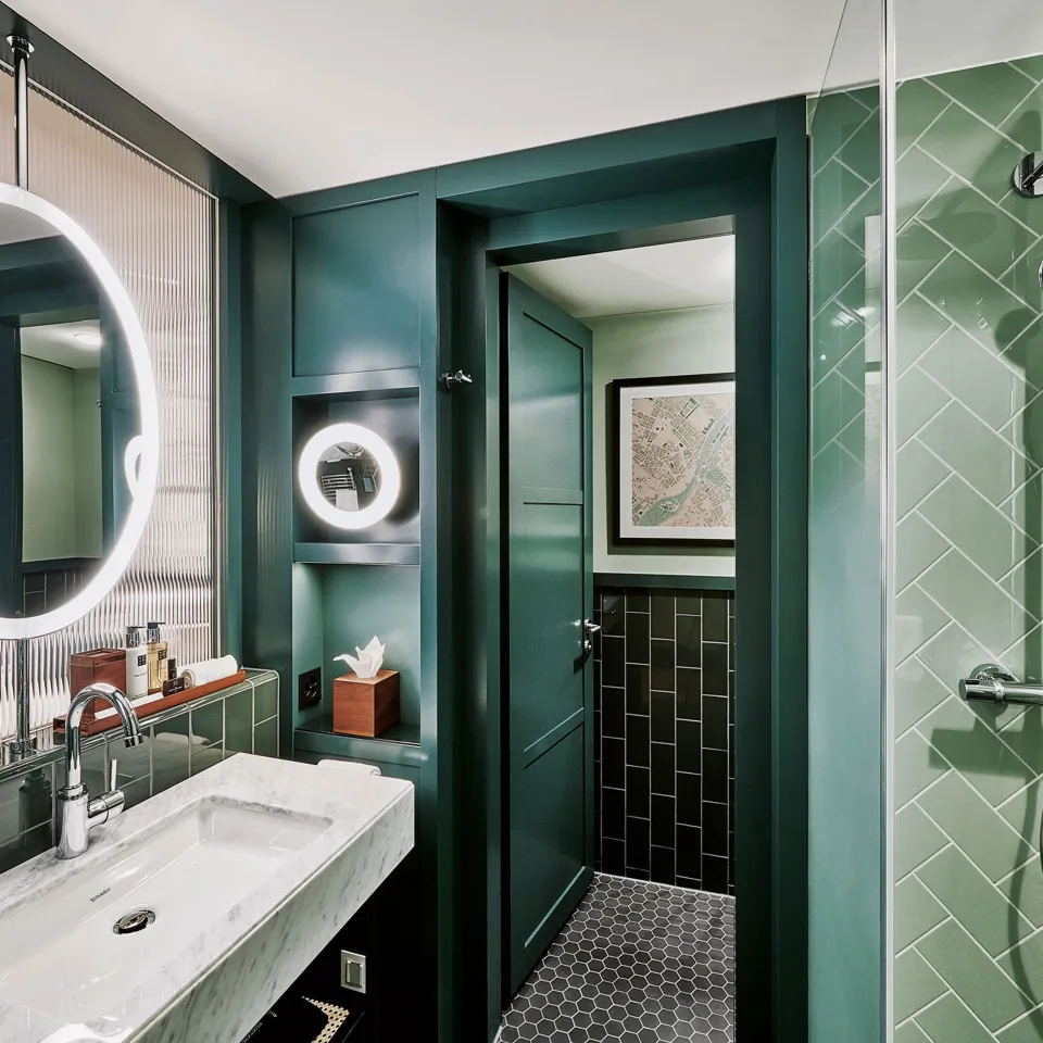 Sorell Hotel Seidenhof 2-Zimmer Apartment Badezimmer mit Dusche