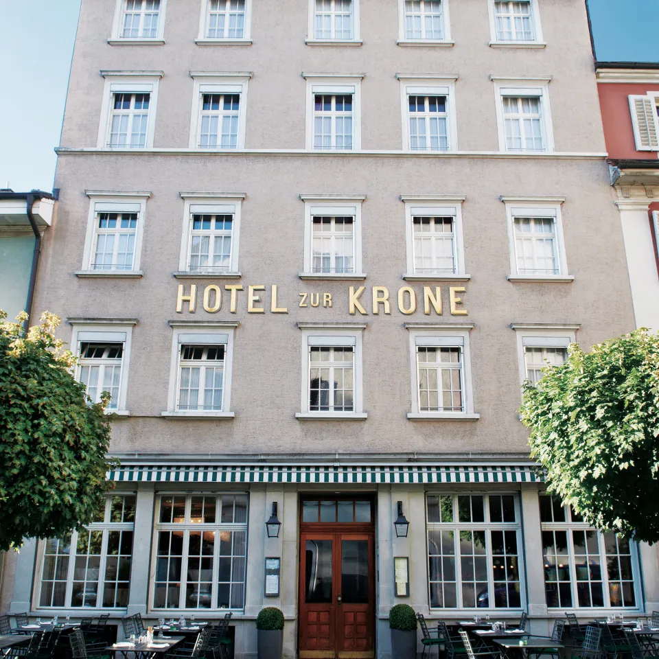 Exterior view of the Hotel Kron in Winterthur