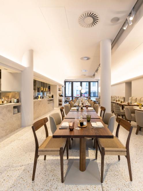 Interior view of the Enja restaurant