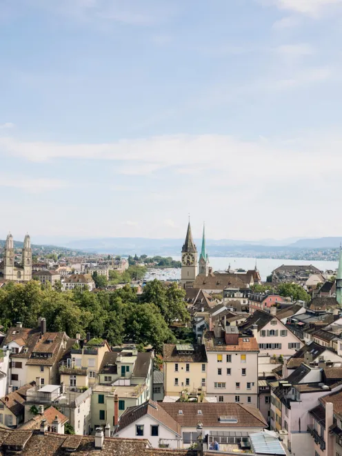 Luftaufnahme von Zürich