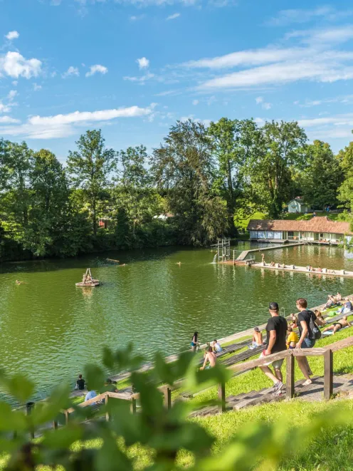 Aufnahme der Drei Weieren in St. Gallen