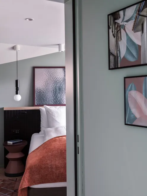 Sorell Hotel St. Peter Suite Seating area and detailsd