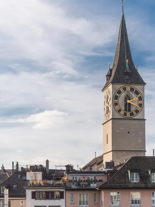 Blick auf die St. Peter Kirche