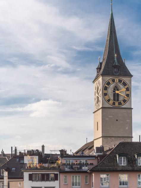 Blick auf die St. Peter Kirche