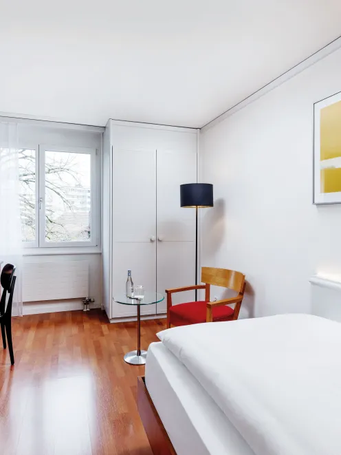 Sorell Hotel Sonnental Standard single room with sitting area and desk