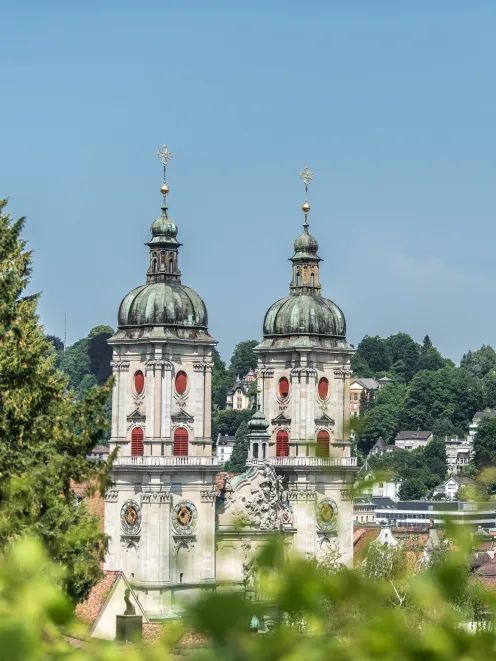Aussicht auf Turm in St. Gallen