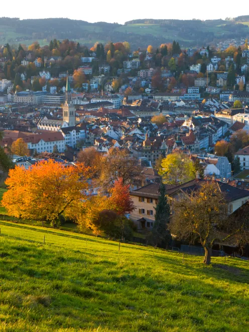 View over the city of St. Gallen