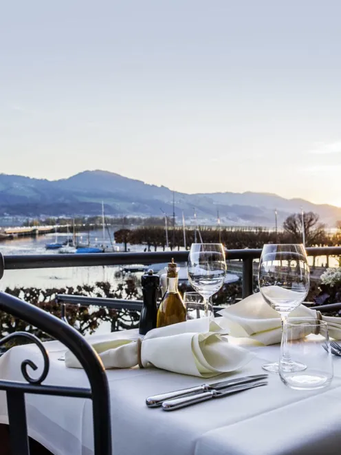 Restaurant La Scala mit Aussicht über Rapperswil